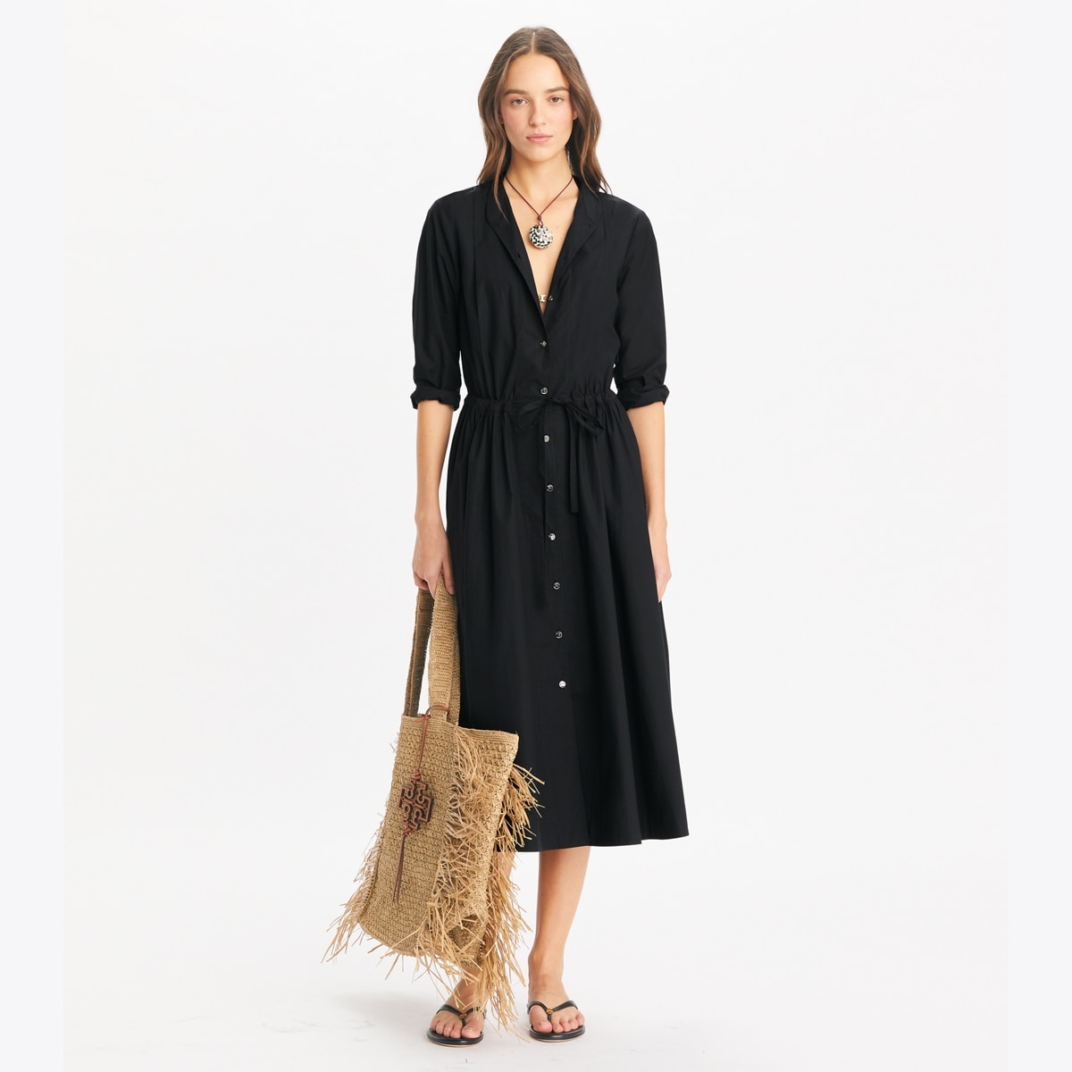 【TORY BURCH】COTTONE POPLIN SHIRTDRESS Cotton Poplin Shirtdress: Women's Designer Dresses | Tory Burch