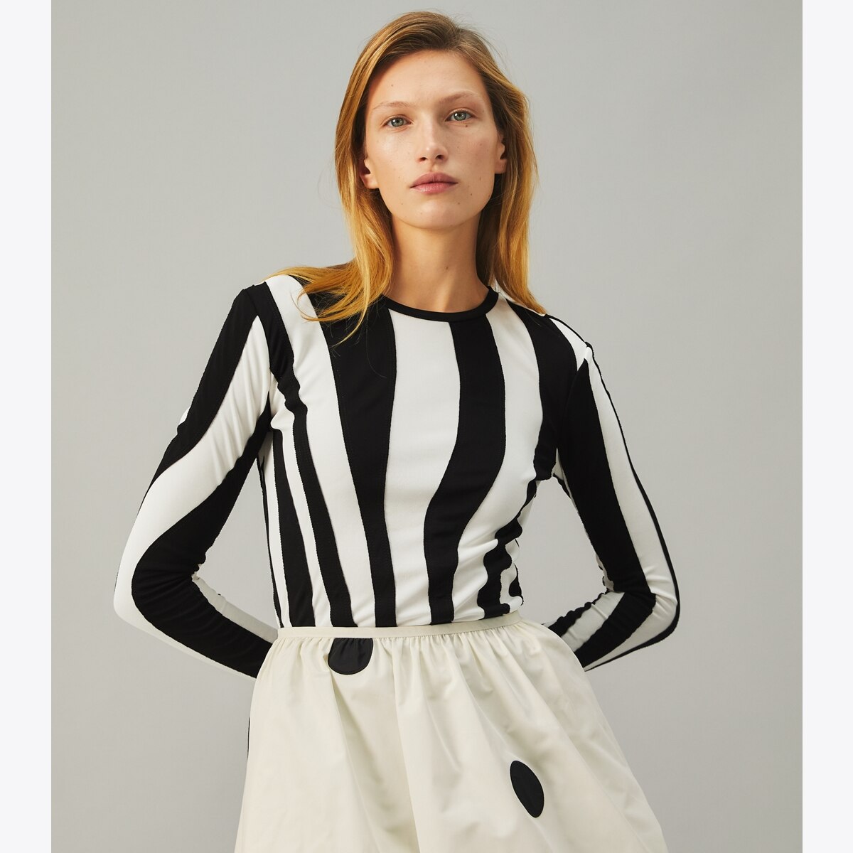 トップス TU ES MONTRESOIR CUT-OFFLONG SLEEVE TOP Cut-off long sleeve top Black – Tu es mon Tresor