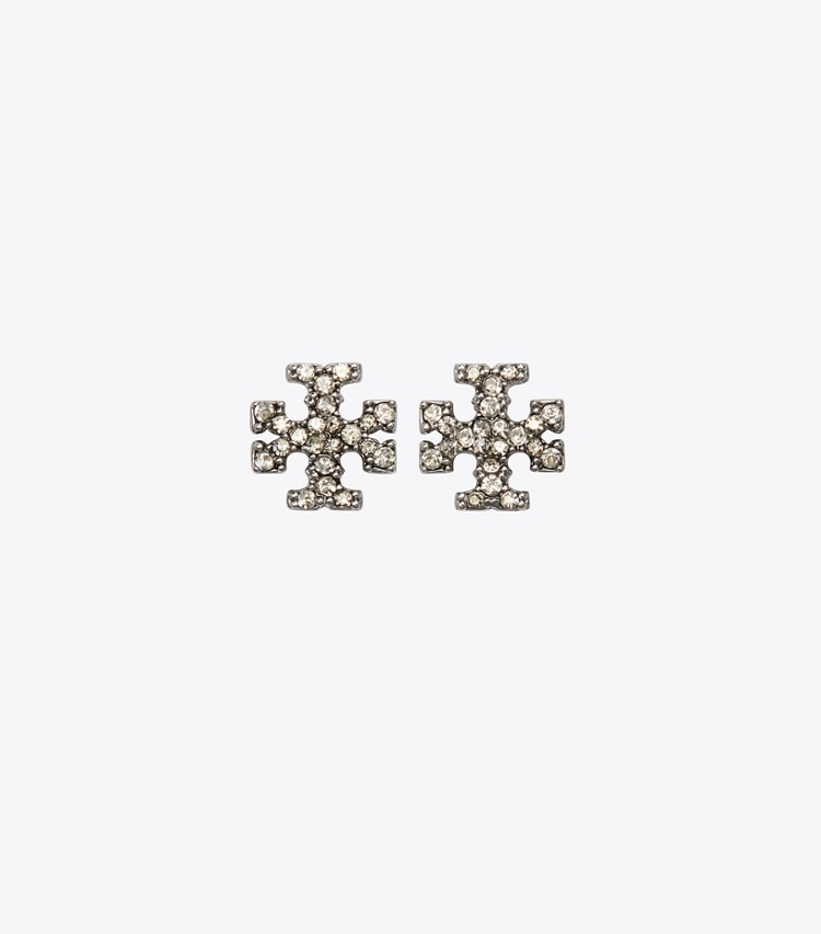 Tory Burch designer boites à bijoux Lot-cadeau pendentif et boucles d'oreilles Moondance dans Tory Silver / Pearl détails