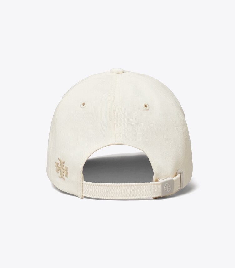 Tory Sport designer hats Love Cap in Ivory Pearl back