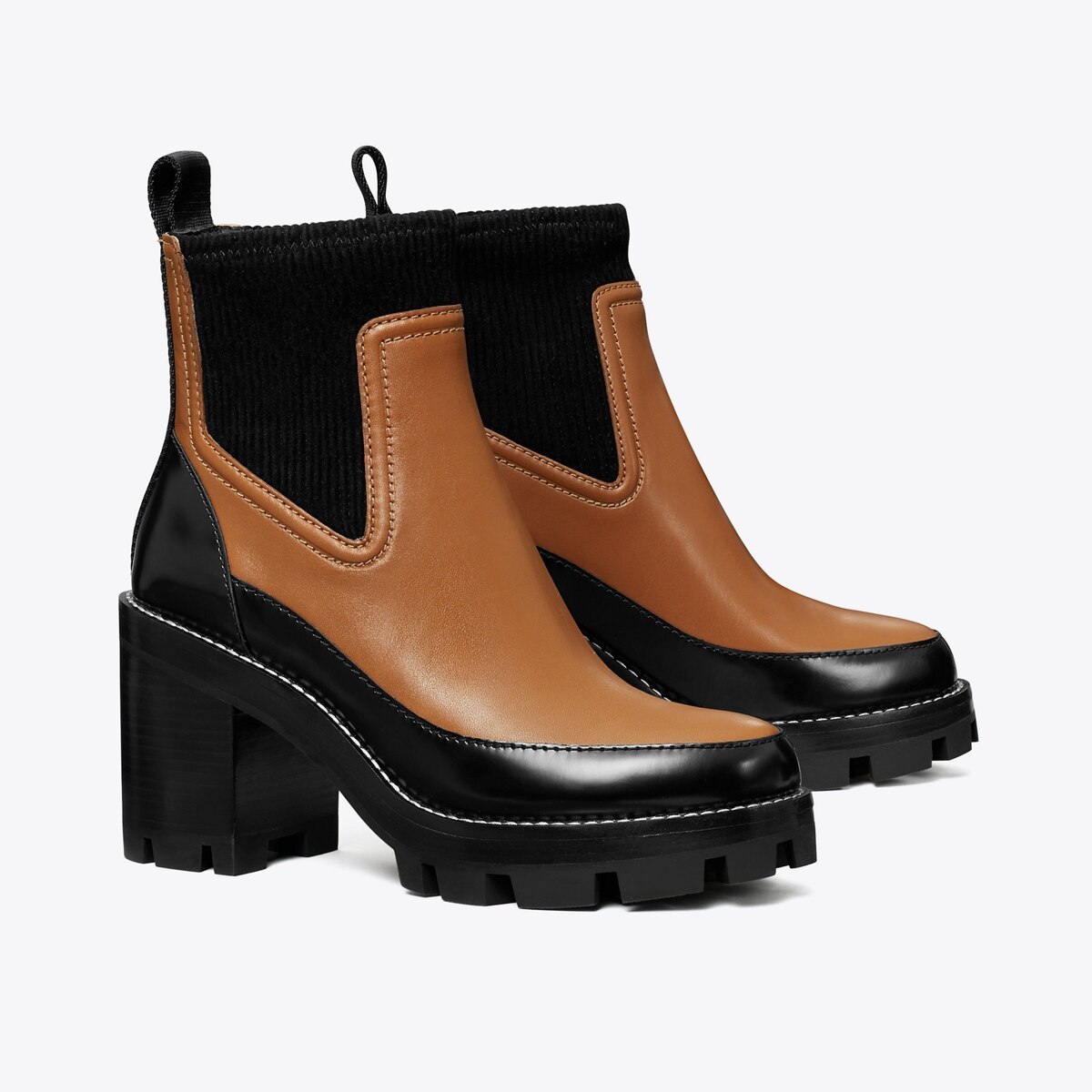 Lug-Sole Heeled Ankle Boot: Women's Designer Ankle Boots | Tory Burch