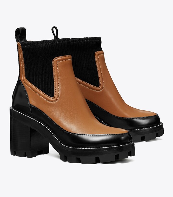 Lug-Sole Heeled Ankle Boot: Women's Designer Ankle Boots | Tory Burch