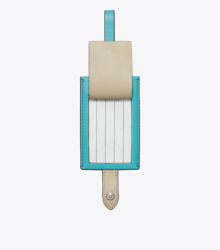 Tory Burch designer トラベルアクセサリー ラゲッジタグ in Soft Turquoise オーバーヘッド