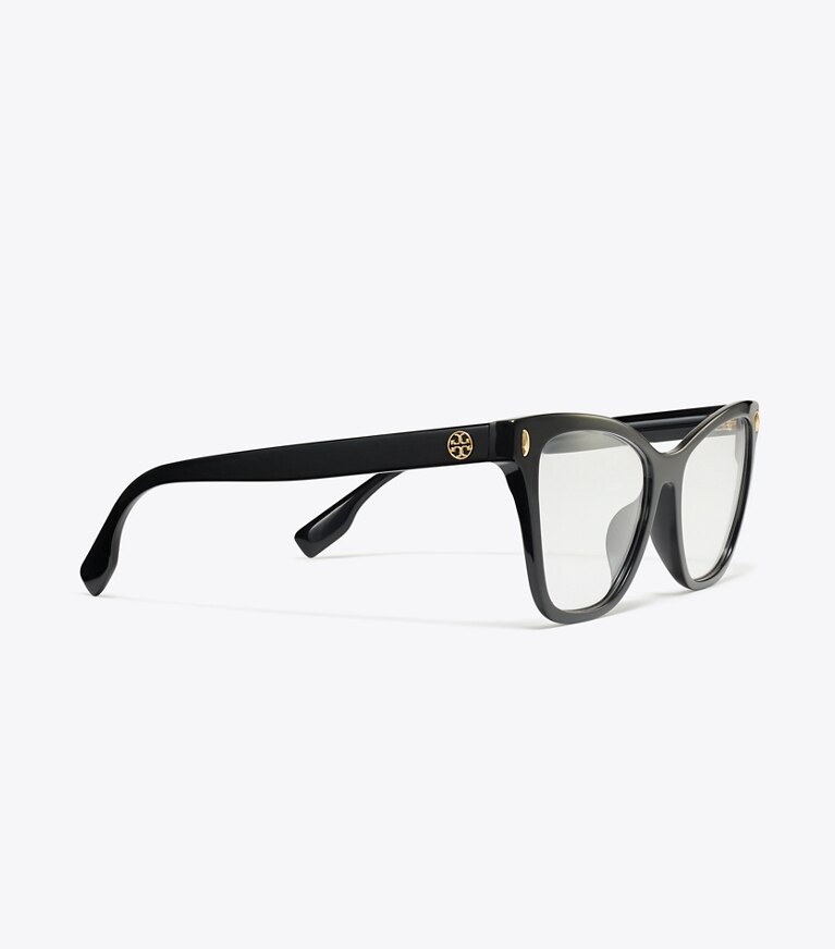Tory Burch designer lunettes Lunettes œil de chat Miller dans BLACK détails
