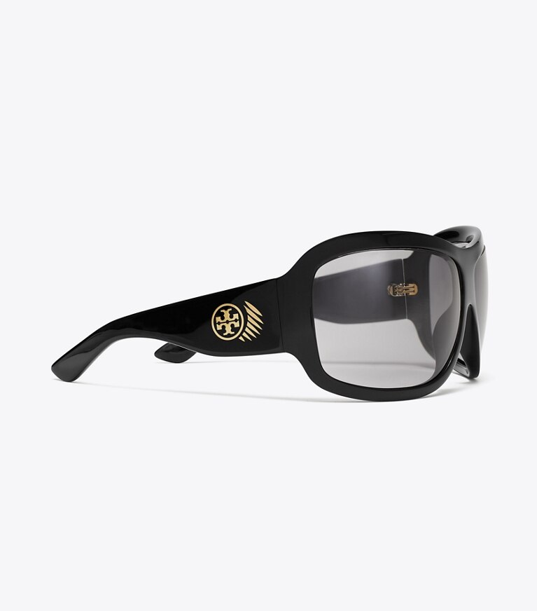 Tory Burch designer lunettes Lunettes de soleil du défilé in BLACK/GREY informations