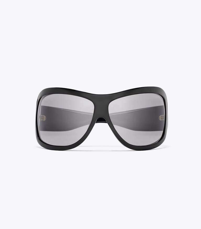 Tory Burch designer lunettes Lunettes de soleil du défilé in BLACK/GREY dessus