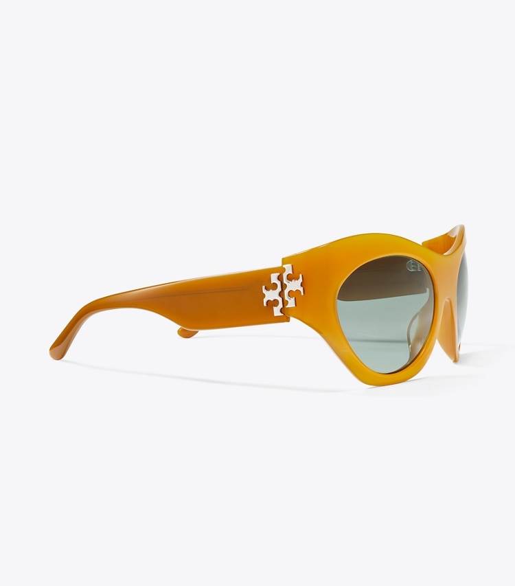 Tory Burch designer lunettes Lunettes de soleil Runway dans BROWN/GREEN détails