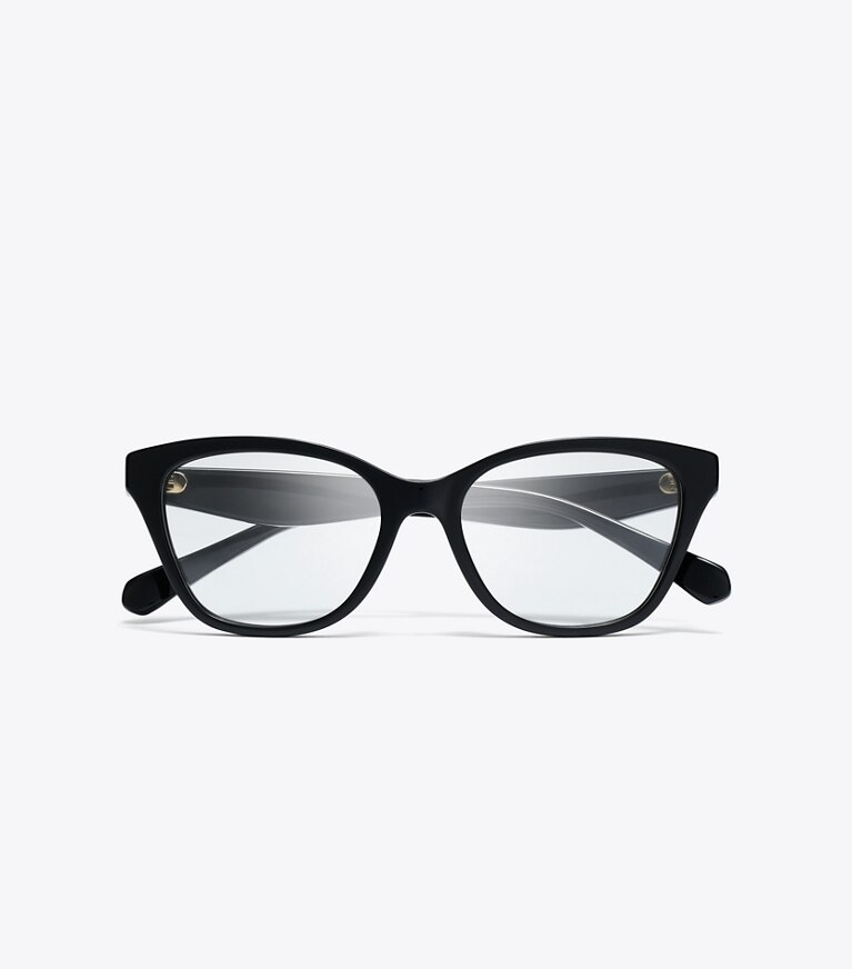 Tory Burch designer lunettes Lunettes de vue œil de chat Kira dans BLACK vue du dessus