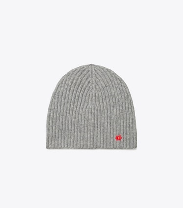 Tory Burch designer mützen Mütze aus Kaschmir in Gray front