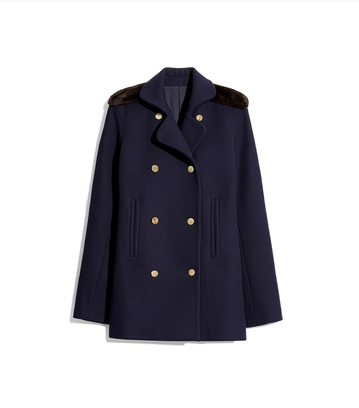 Manteau en laine structuré