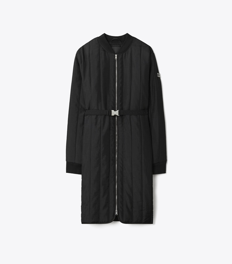 Tory Burch designer manteaux Manteau matelassé en nylon in Black front