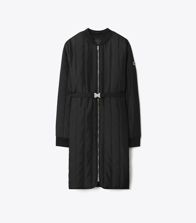Tory Burch designer manteaux Manteau matelassé en nylon in Black front