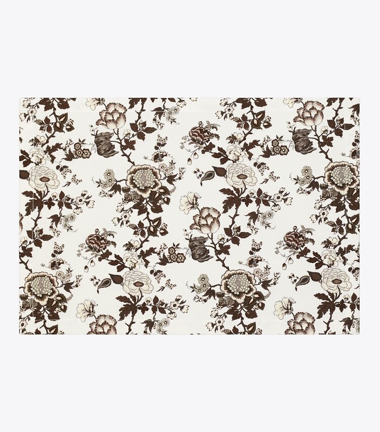 Tory Burch diseñador mantelería Mantel individual Happy Times Bouquet, set de 4 en Brown frente