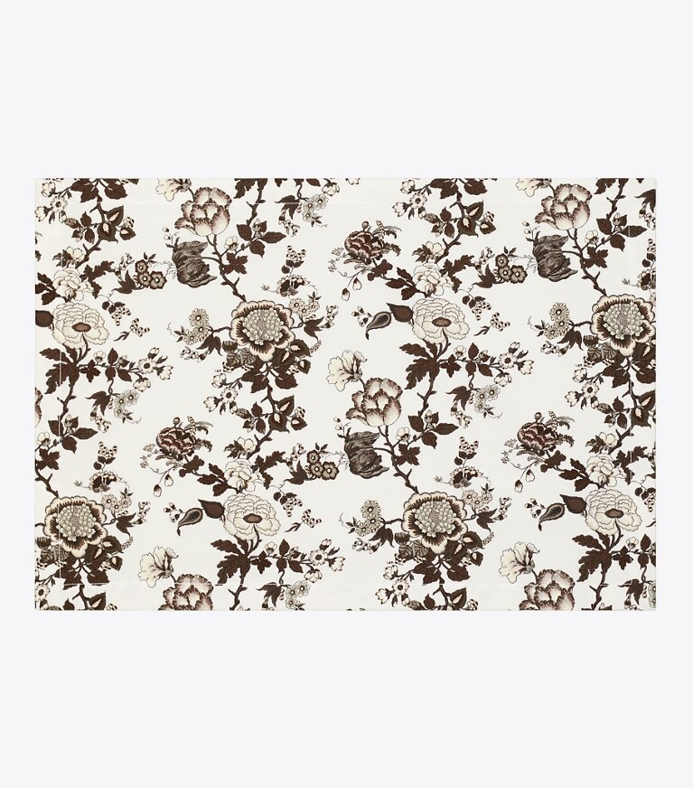 Tory Burch diseñador mantelería Mantel individual Happy Times Bouquet, set de 4 en Brown frente