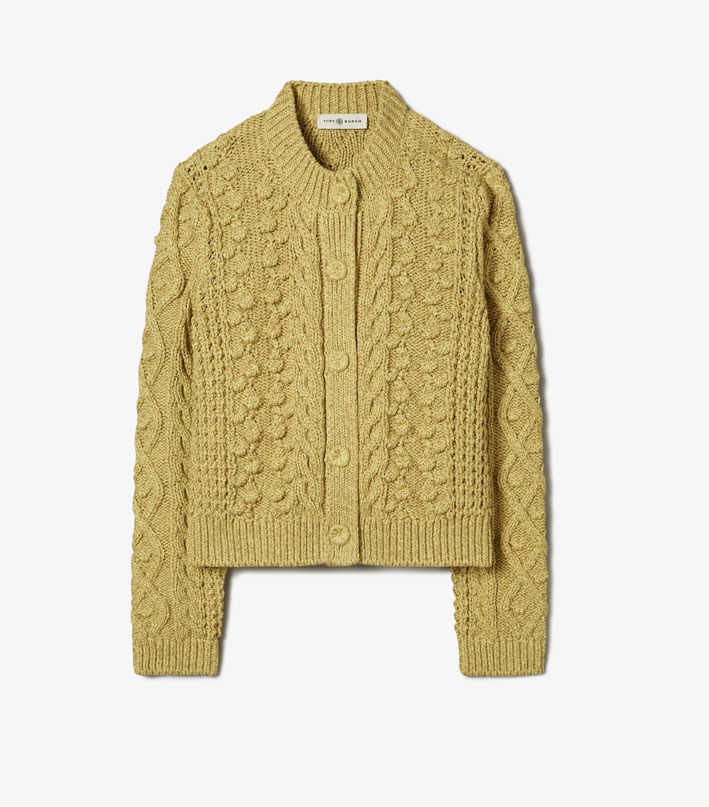 Marled Crewneck Cardigan