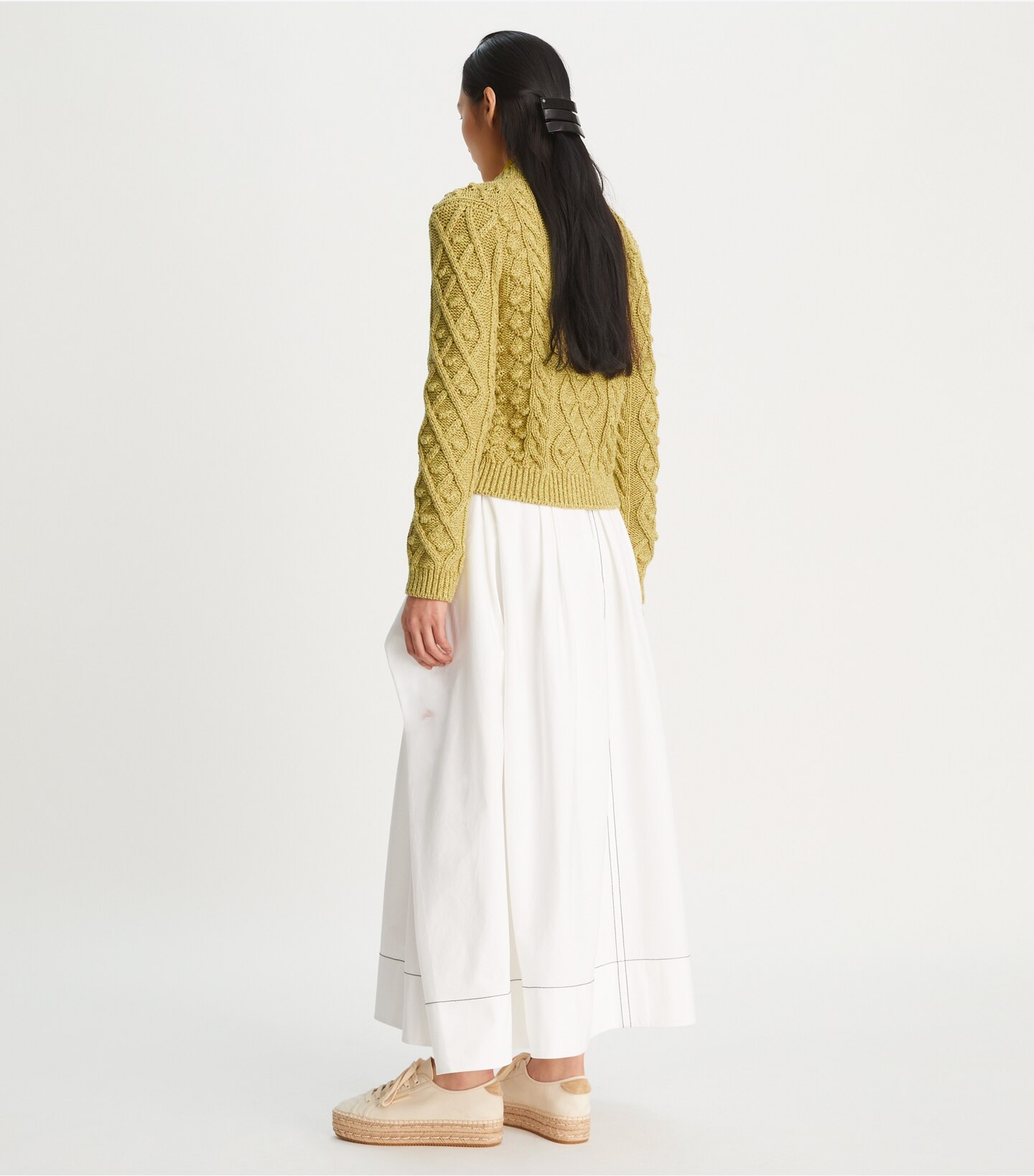 Marled Crewneck Cardigan
