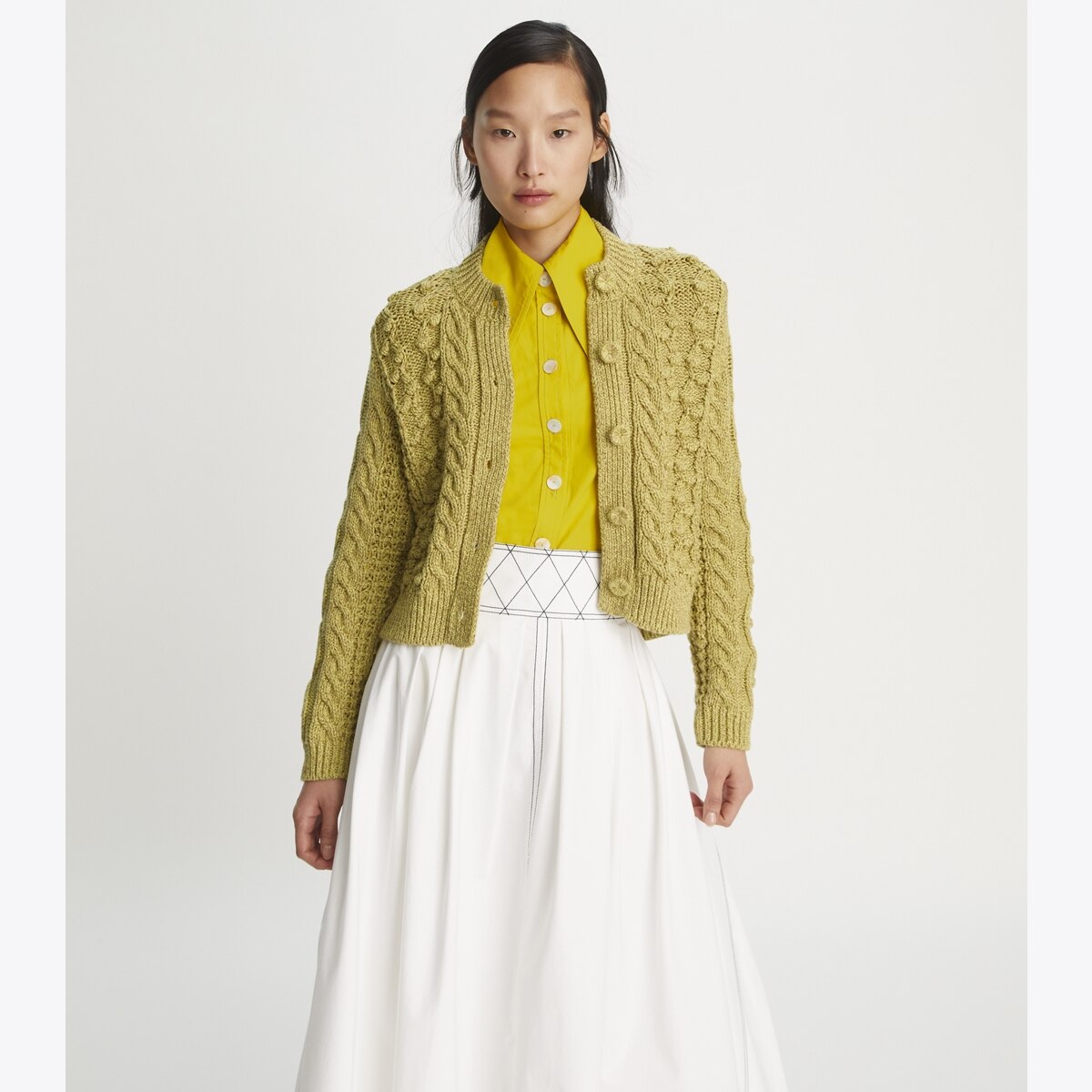 トップス St.Johns3rdClub WESTERN CREW cardigan marled-crewneck-cardigan-on-