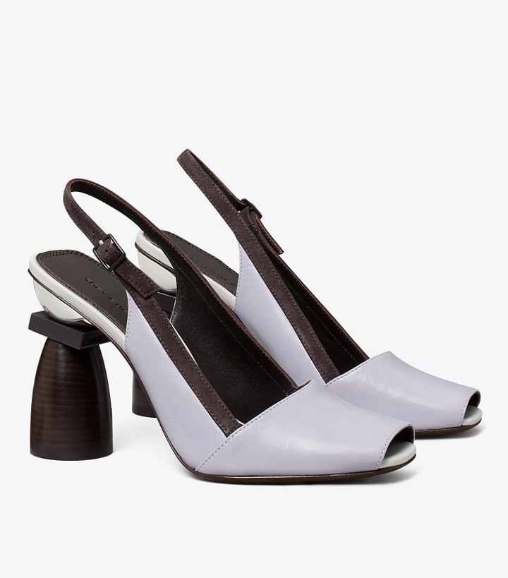 Marquetry Block Heel: Women's Designer Sandals | Tory Burch