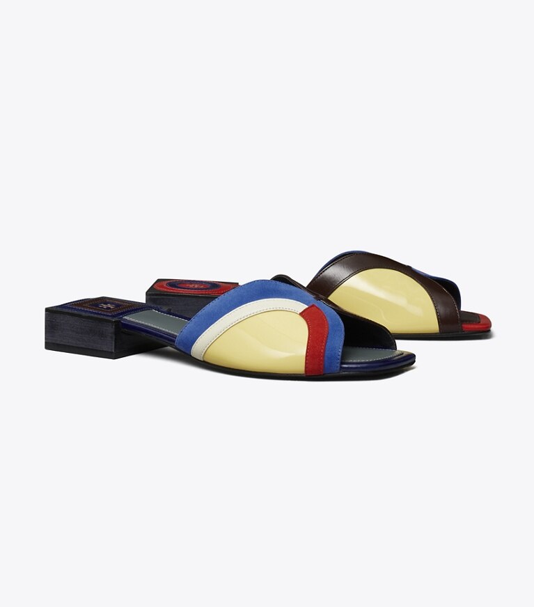 Rainbow tory burch sandals hot sale