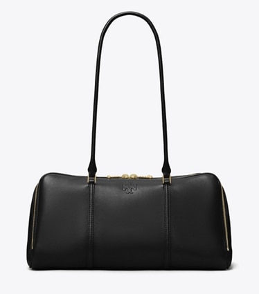 Tory Burch designer henkeltaschen Marshmallow Henkeltasche in Black front