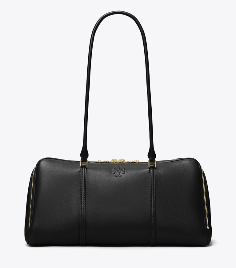 Tory Burch designer henkeltaschen Marshmallow Henkeltasche in Black angle