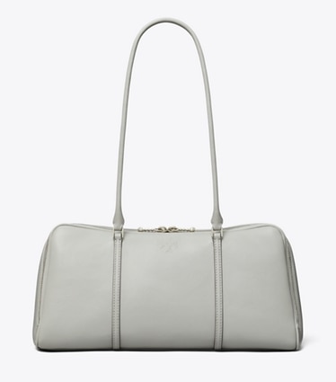 Tory Burch designer satchels Marshmallow Satchel in Loutre front