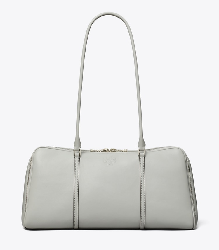 Tory Burch designer satchels Marshmallow Satchel in Loutre front