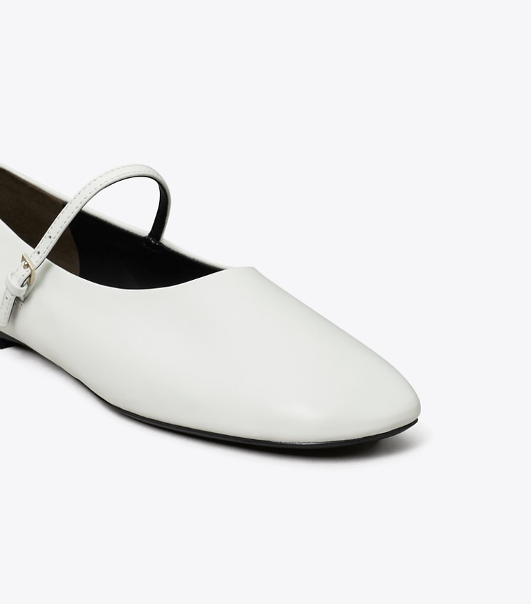 Tory Burch designer flats Mary Jane Ballet in CLOUD angle