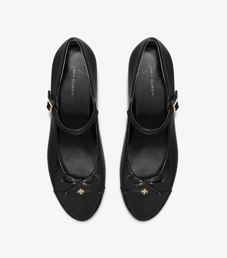 Tory Burch designer mocassini Mary Jane con punta a contrasto in PERFECT BLACK / PERFECT BLACK superiore