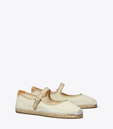 Tory Burch designer espadrilles Mary Jane Espadrille in NATURALE / NATURALE / NATURALE angle