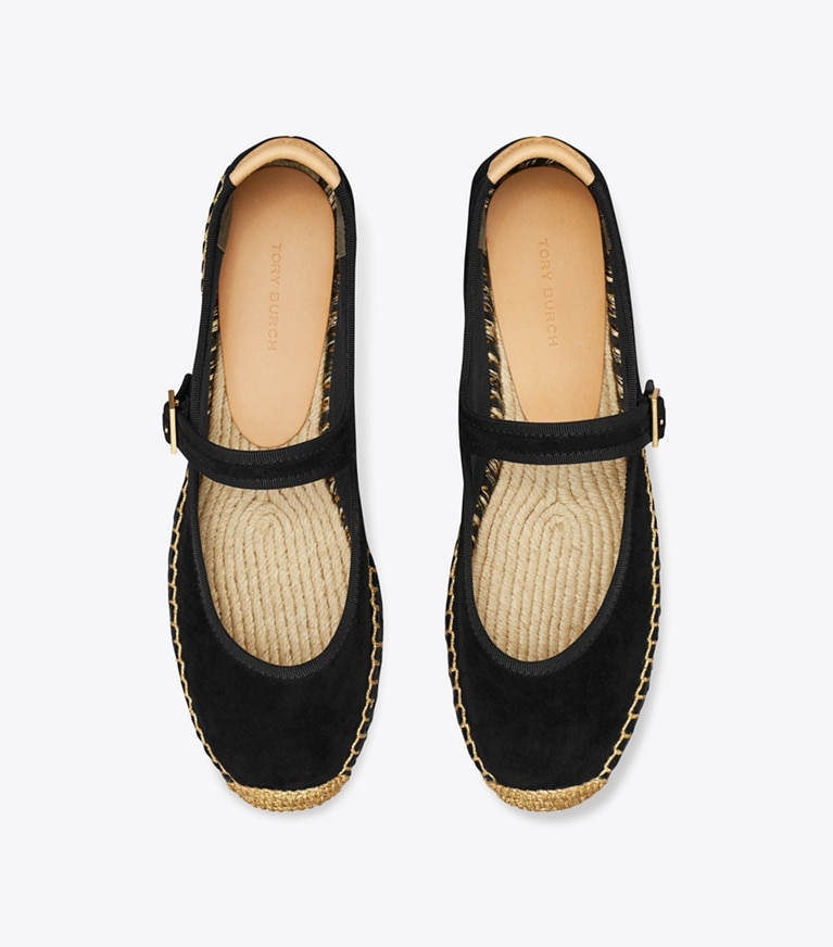 Tory Burch designer espadrilles Mary Jane Espadrille in PERFECT BLACK / PERFECT BLACK / NATURAL angle