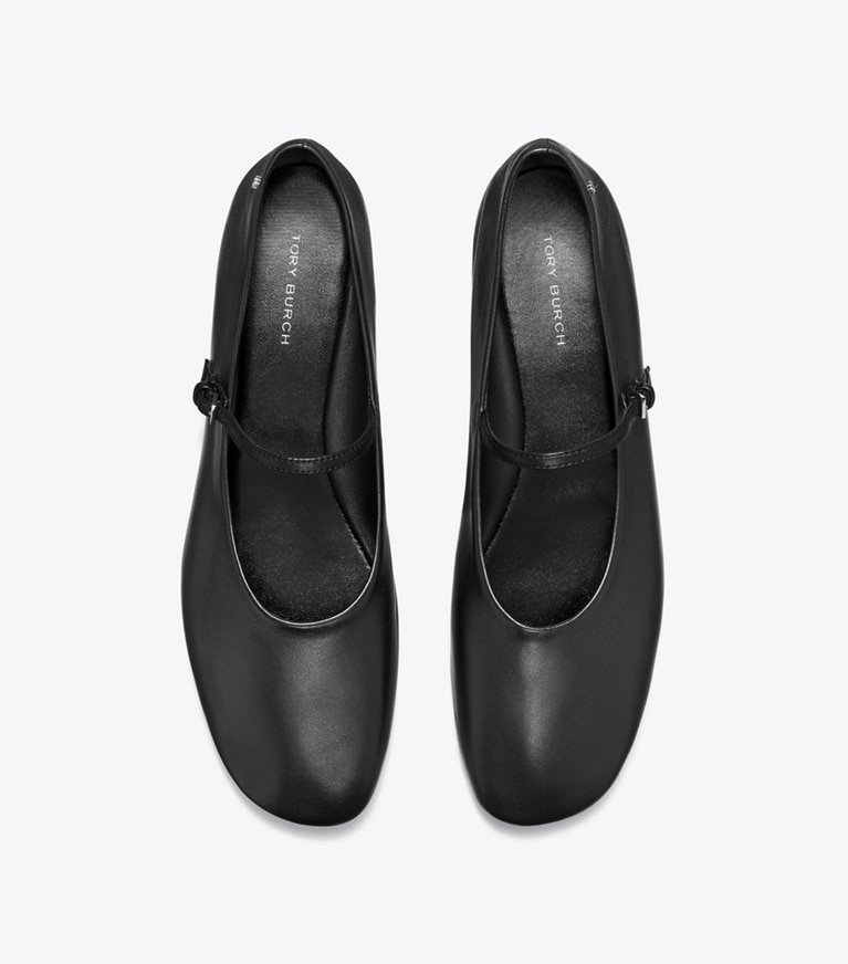 Tory Burch designer loafers Mary-Jane-Flat in PERFECT BLACK angle