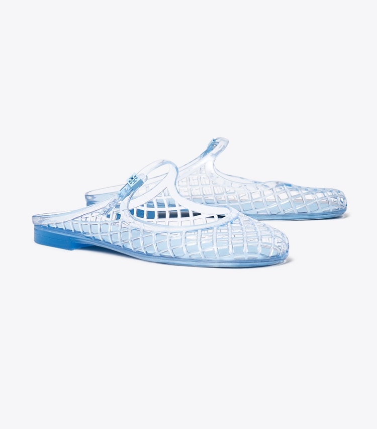 Tory Burch designer sandali Mary Jane Jelly Mellow in PALE BLUE / PALE BLUE angle