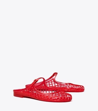Tory Burch designer sandali Mary Jane Jelly Mellow in RED VOLCANO / RED VOLCANO angle