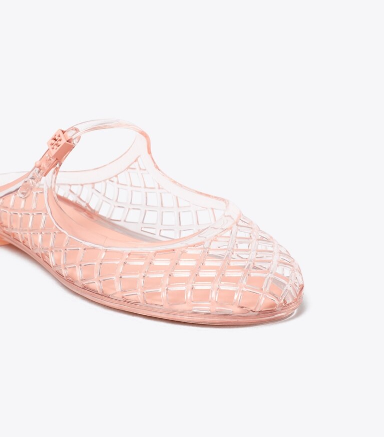 Tory Burch designer sandali Mary Jane Jelly Mellow in PINK QUARTZ / PINK QUARTZ dettaglio