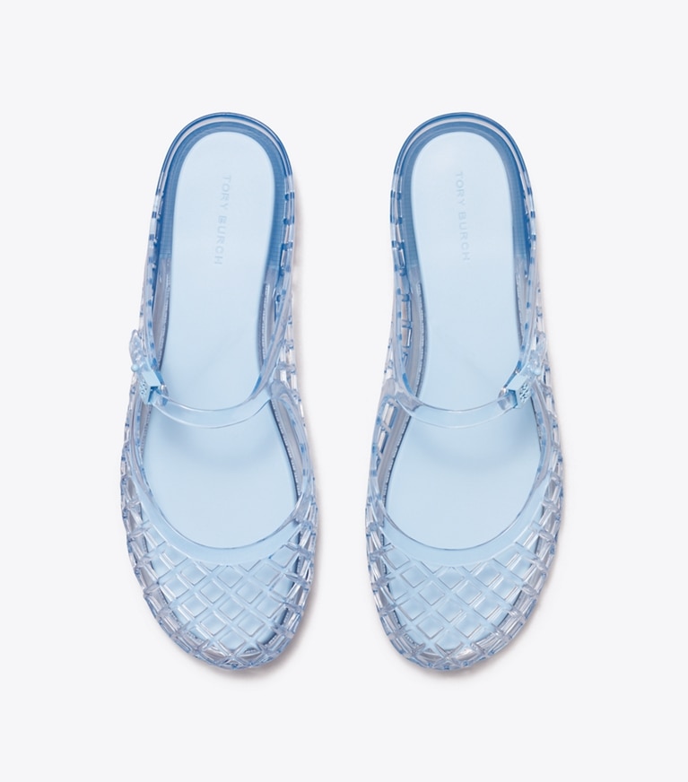 Tory Burch designer sandali Mary Jane Jelly Mellow in PALE BLUE / PALE BLUE superiore