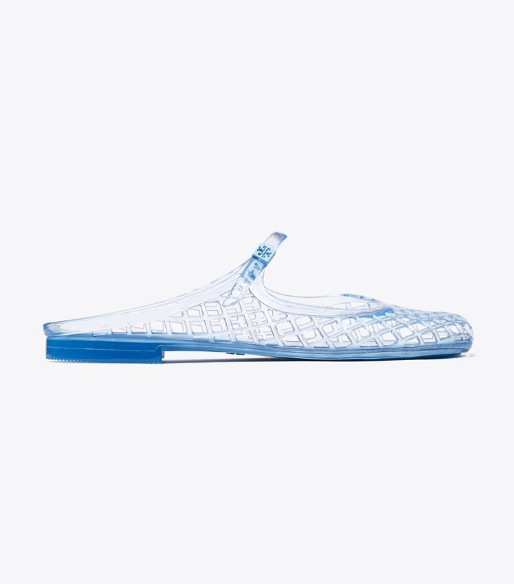 Tory Burch designer sandali Mary Jane Jelly Mellow in PALE BLUE / PALE BLUE side