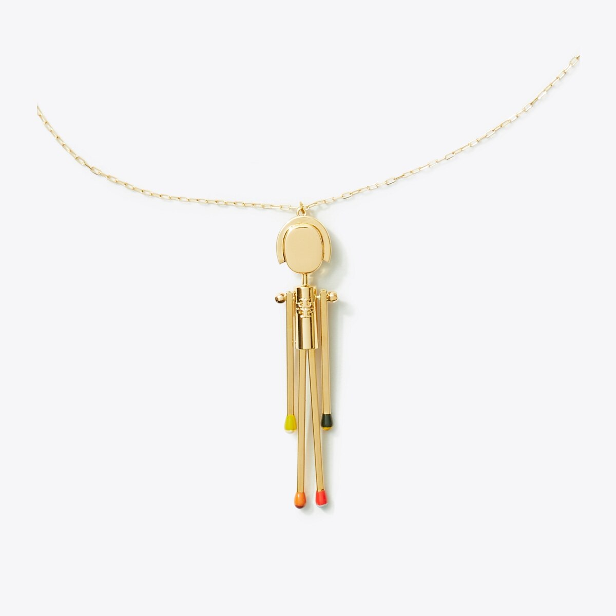 送料関税込 Tory Burch ギフトにも！MATCHSTICK PERSON PENDANT Matchstick Person Pendant: Women's Designer Necklaces | Tory