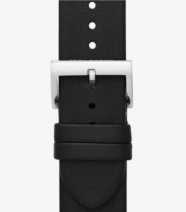 Tory Burch designer watches tory track smart watches McGraw Band for Apple Watch®, Leather in Black back