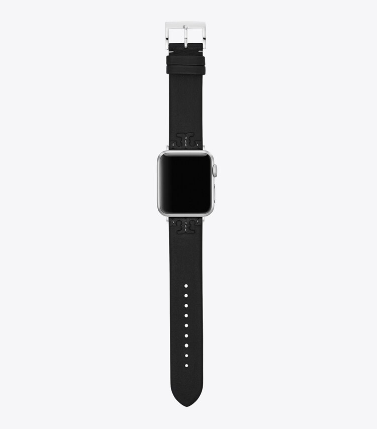 Tory Burch designer watches tory track smart watches McGraw Band for Apple Watch®, Leather in Black front