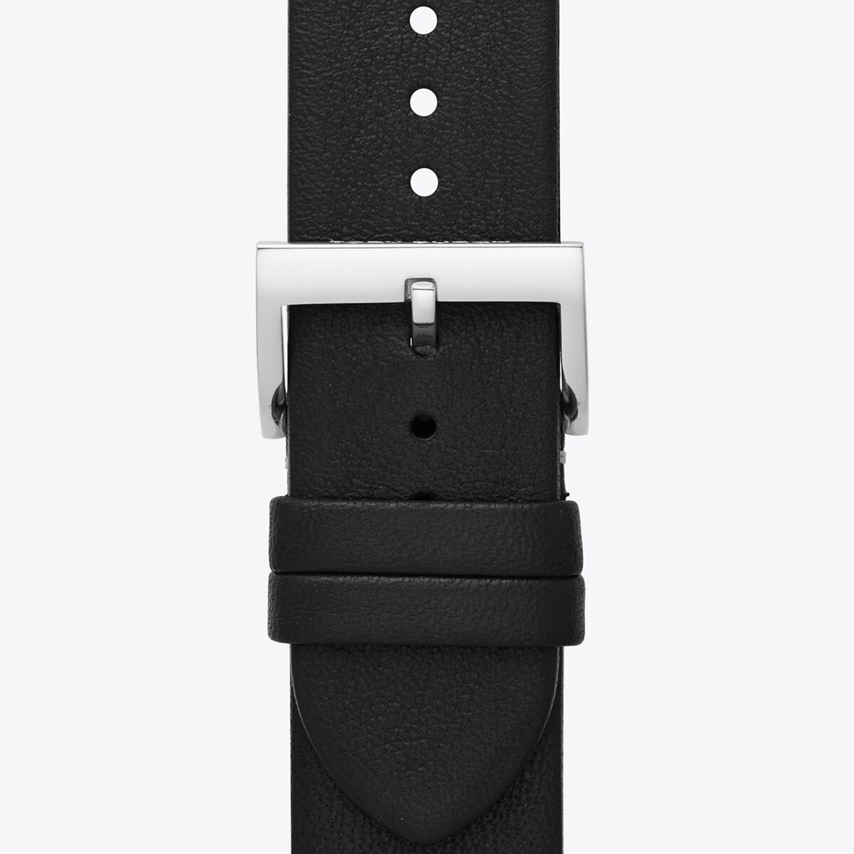 美しい時計★TORY BURCH Classic-T Black Leather Strap Watch Tory Burch Classic-T Ivory Dial Black Leather Strap Watch