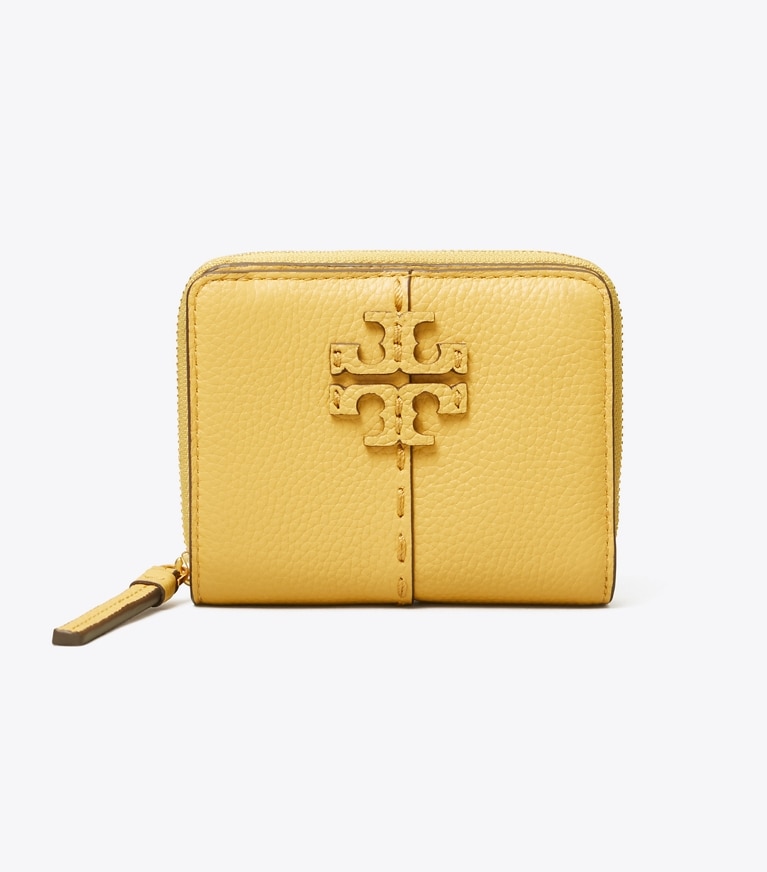 Tory Burch designer wallets McGraw Bi-Fold Wallet in BEESWAX angle