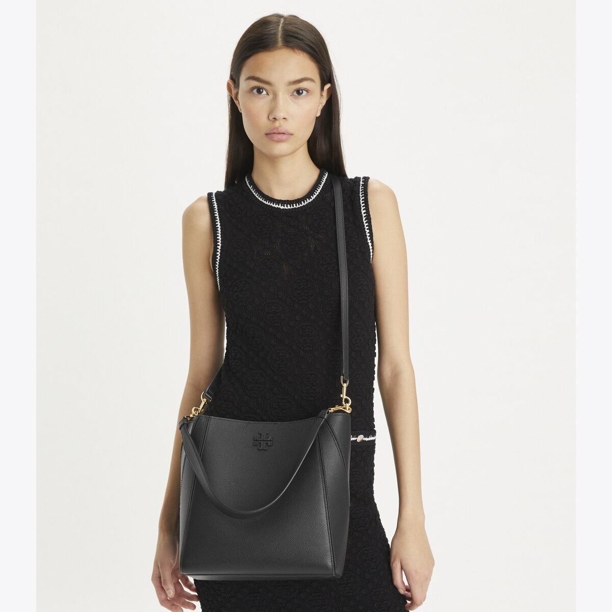 バックパック・リュック Tory Burch 162451-700 Bucket Bags & Backpacks mini hobo Tory Burch Croc Embossed Mini Backpack Women's Leather