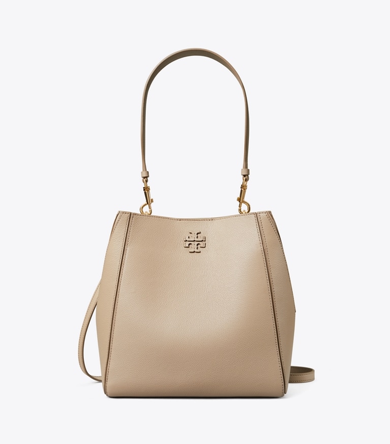 Tory Burch designer ホーボーバッグ マックグロー バケットバッグ in Fresh Clay angle