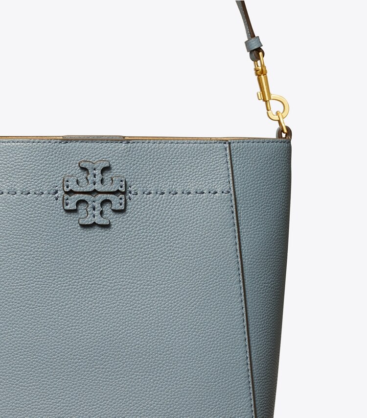 Tory Burch designer hobo bags McGraw Bucket Bag in BRUNNERA detail