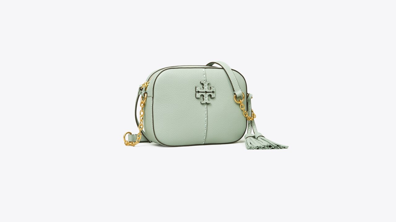Cross body bags Tory Burch - mcgraw camera bag in camel leather - 152564200