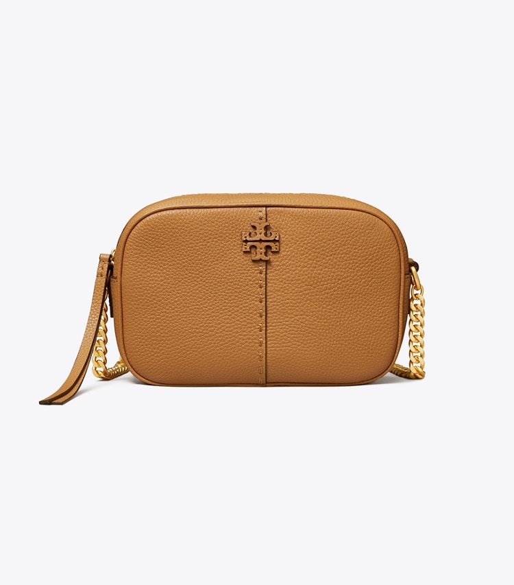 Tory Burch designer crossbody bags McGraw Camera Bag in Tiramisu front
