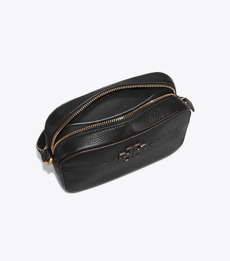 Tory Burch designer crossbody bags McGraw Camera Bag in Black overhead