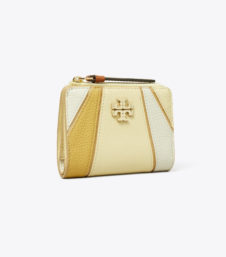 Tory Burch designer 財布 マックグロー カラーブロック バイフォールド ウォレット in LEMON SWIRL MULTI angle