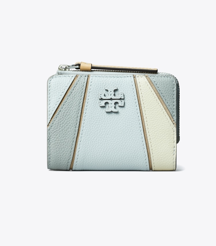 Tory Burch designer wallets McGraw Colorblock Bi-Fold Wallet in Light Granite Multi front